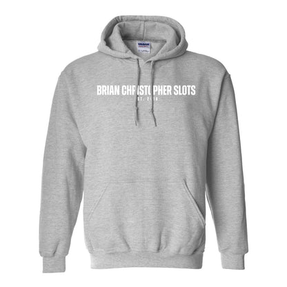 NEW! Brian Christopher Slots Est 2016 Pullover Hoodie