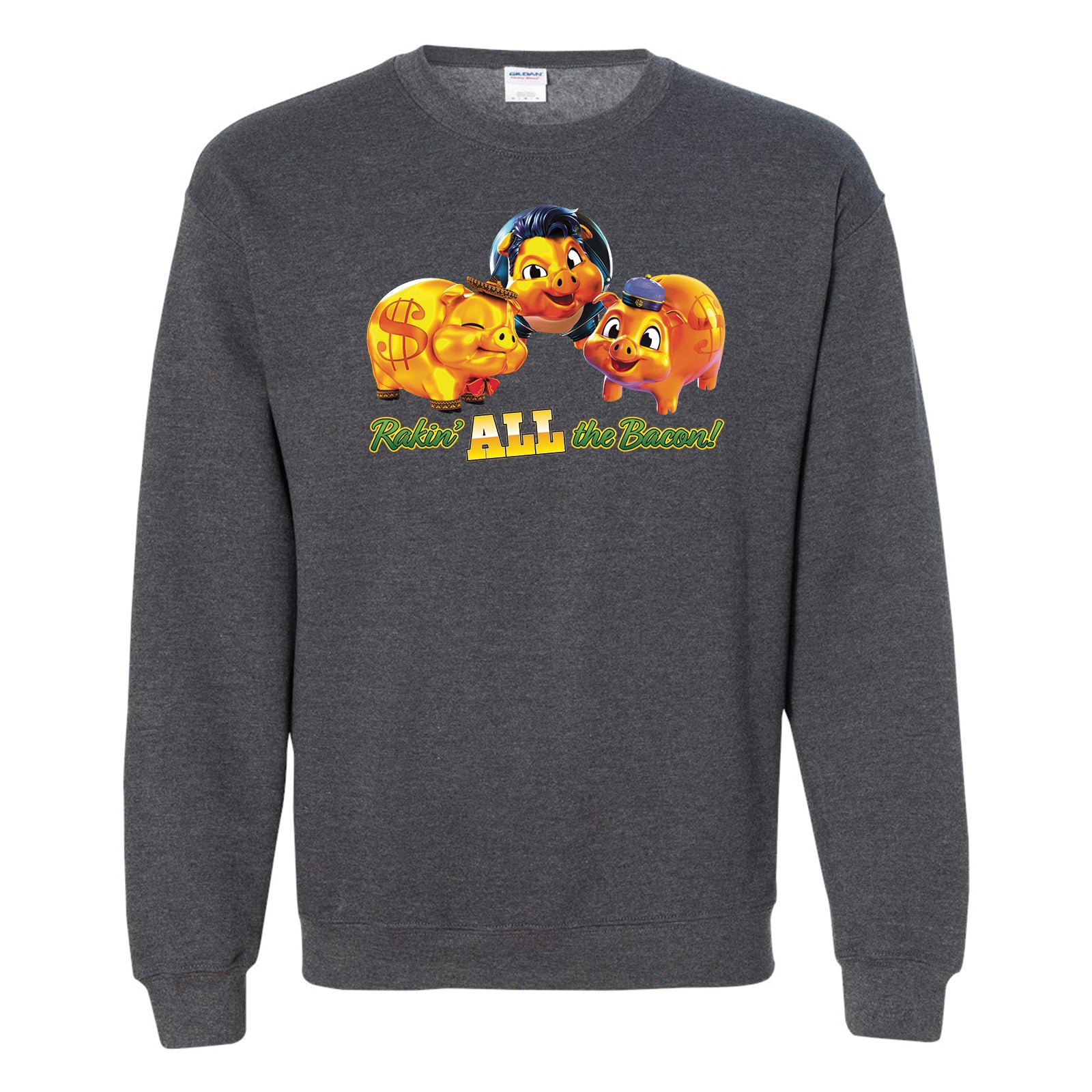 NEW! Rakin' All The Bacon Crew Sweatshirt