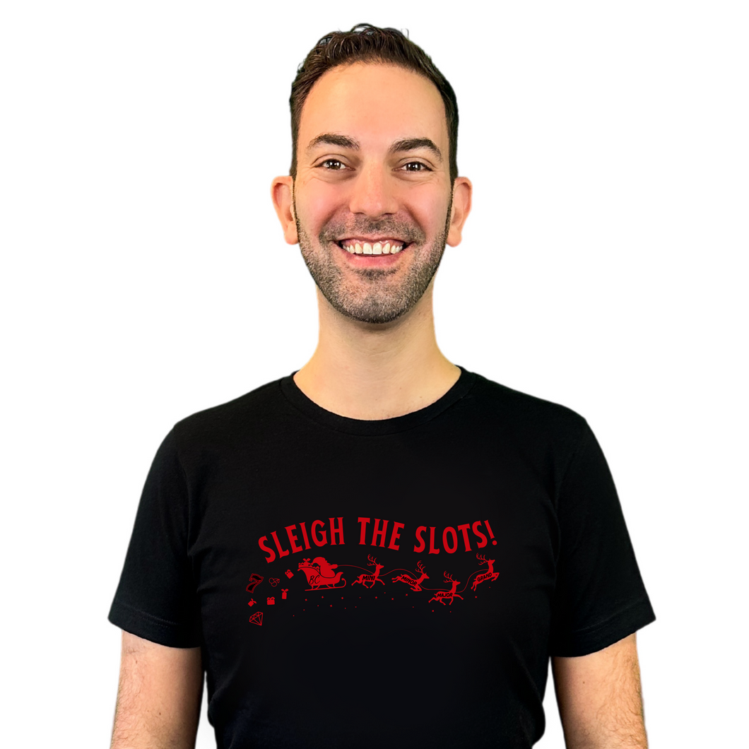 Sleigh The Slots Holiday Unisex T-Shirt