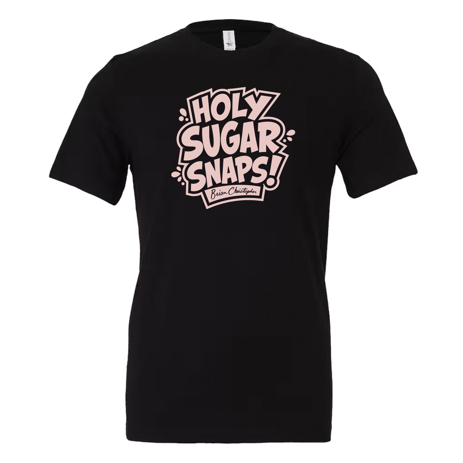 crewneck metallic pink holy sugar front