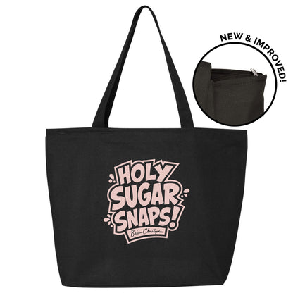 tote front metallic holy sugar