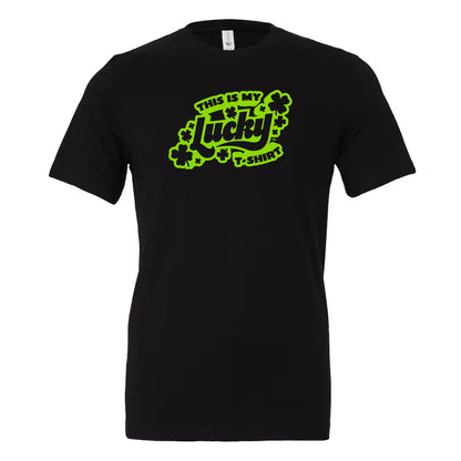 lucky t green front crew