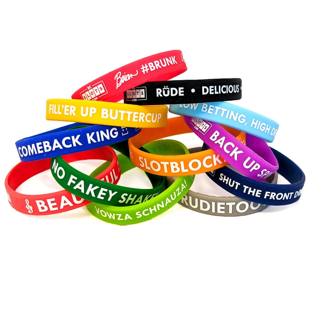 Lucky Wristbands collection of 12 - visual example