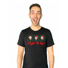 Load image into Gallery viewer, Light It Up! Holiday Unisex T-Shirt

