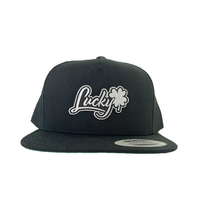 Brian Christopher Lucky logo hat with black brim